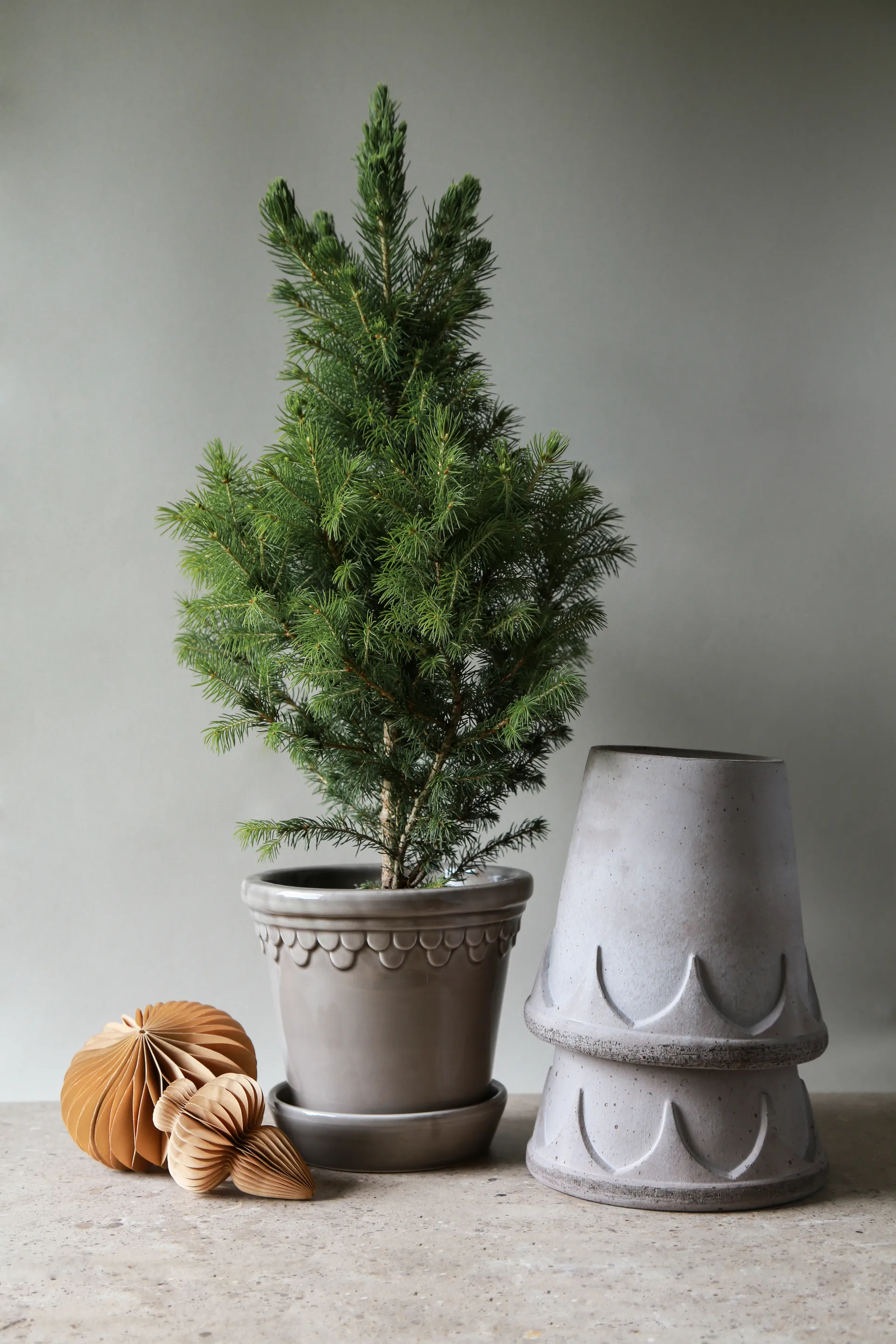 Københavner pot geglazuurd Ø14 cm, Grey Bergs Potter