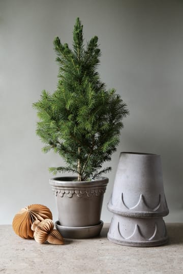 Københavner pot geglazuurd Ø14 cm - Grey - Bergs Potter