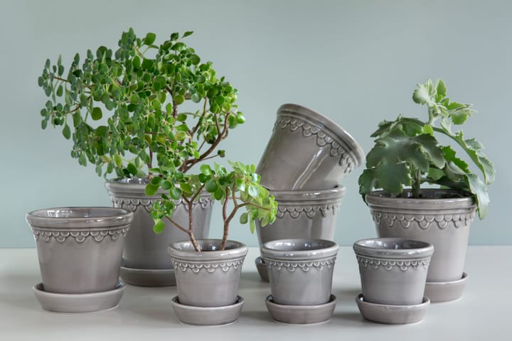 Københavner pot geglazuurd Ø14 cm, Grey Bergs Potter