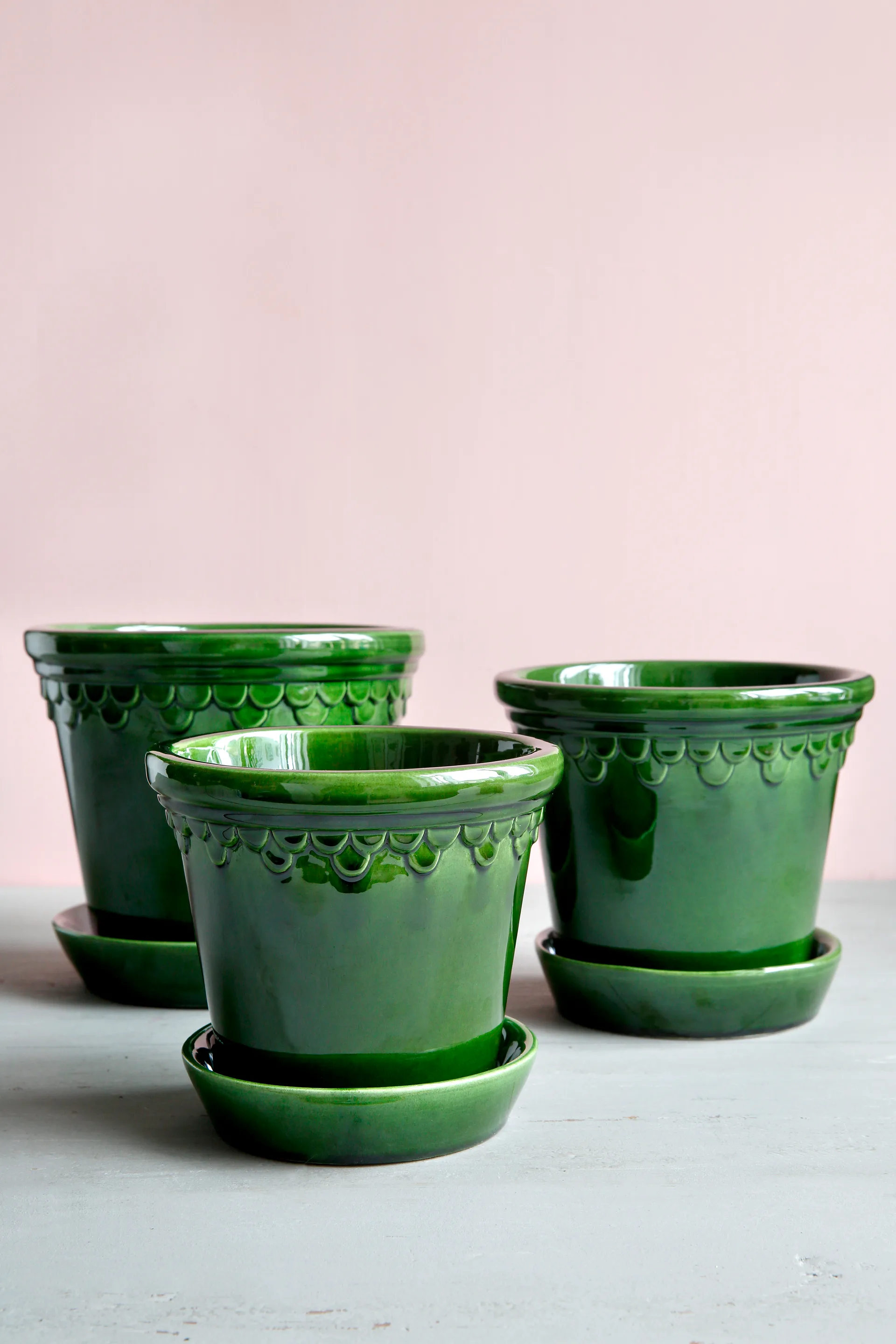 Københavner pot geglazuurd Ø18 cm, Groen Bergs Potter