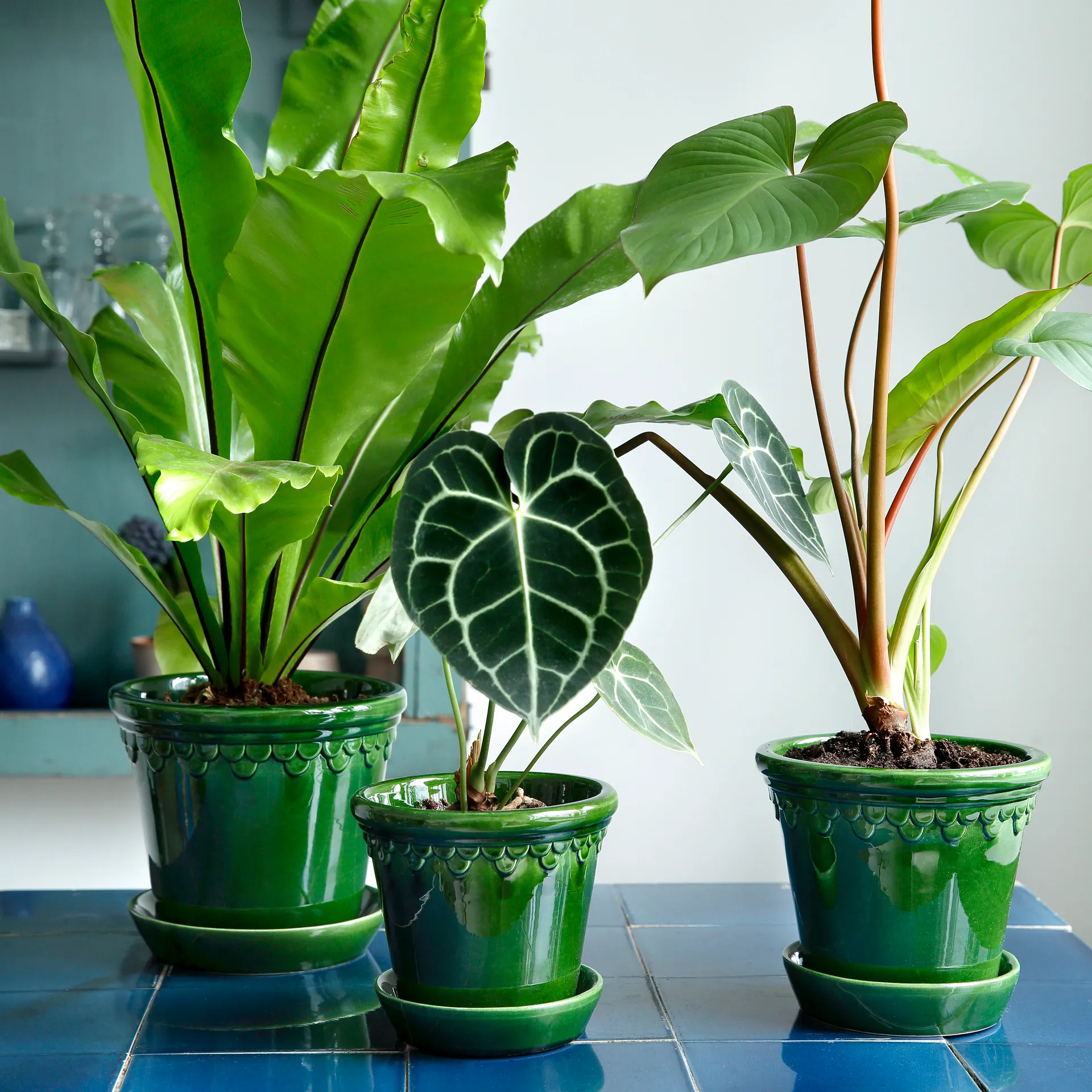 Københavner pot geglazuurd Ø18 cm, Groen Bergs Potter