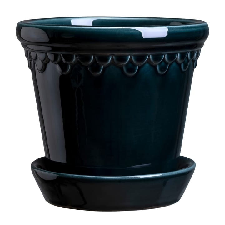 Københavner pot geglazuurd Ø21 cm, Blauw Bergs Potter