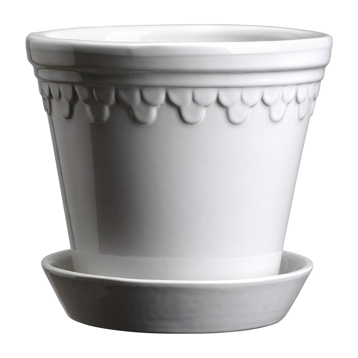 Bergs Potter Kobenhavner pot geglazuurd o21 cm Mineral White