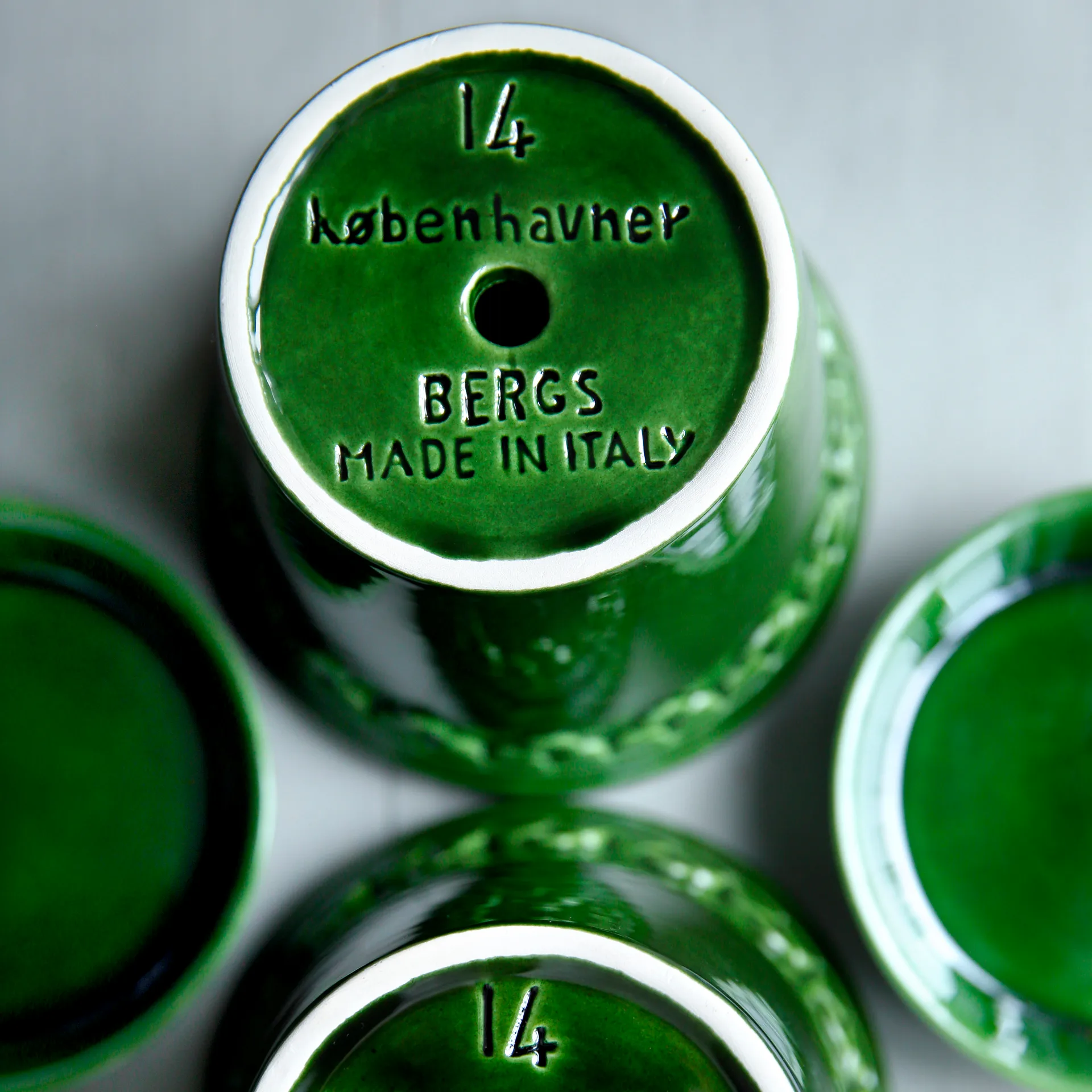 Københavner pot geglazuurd, Groen, Ø16 cm Bergs Potter