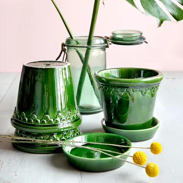 Københavner pot geglazuurd - Groen, Ø18 cm - Bergs Potter