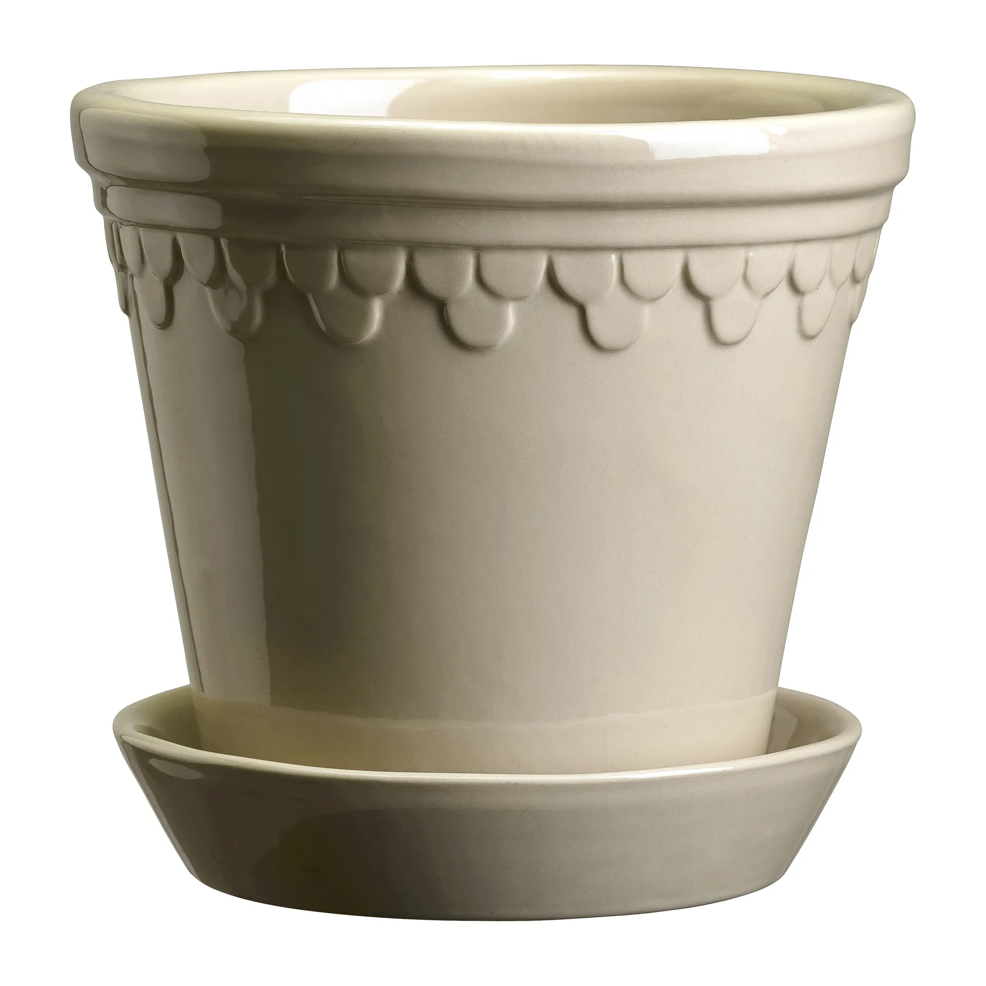 Københavner pot geglazuurd, Sand Stone, Ø12 cm Bergs Potter