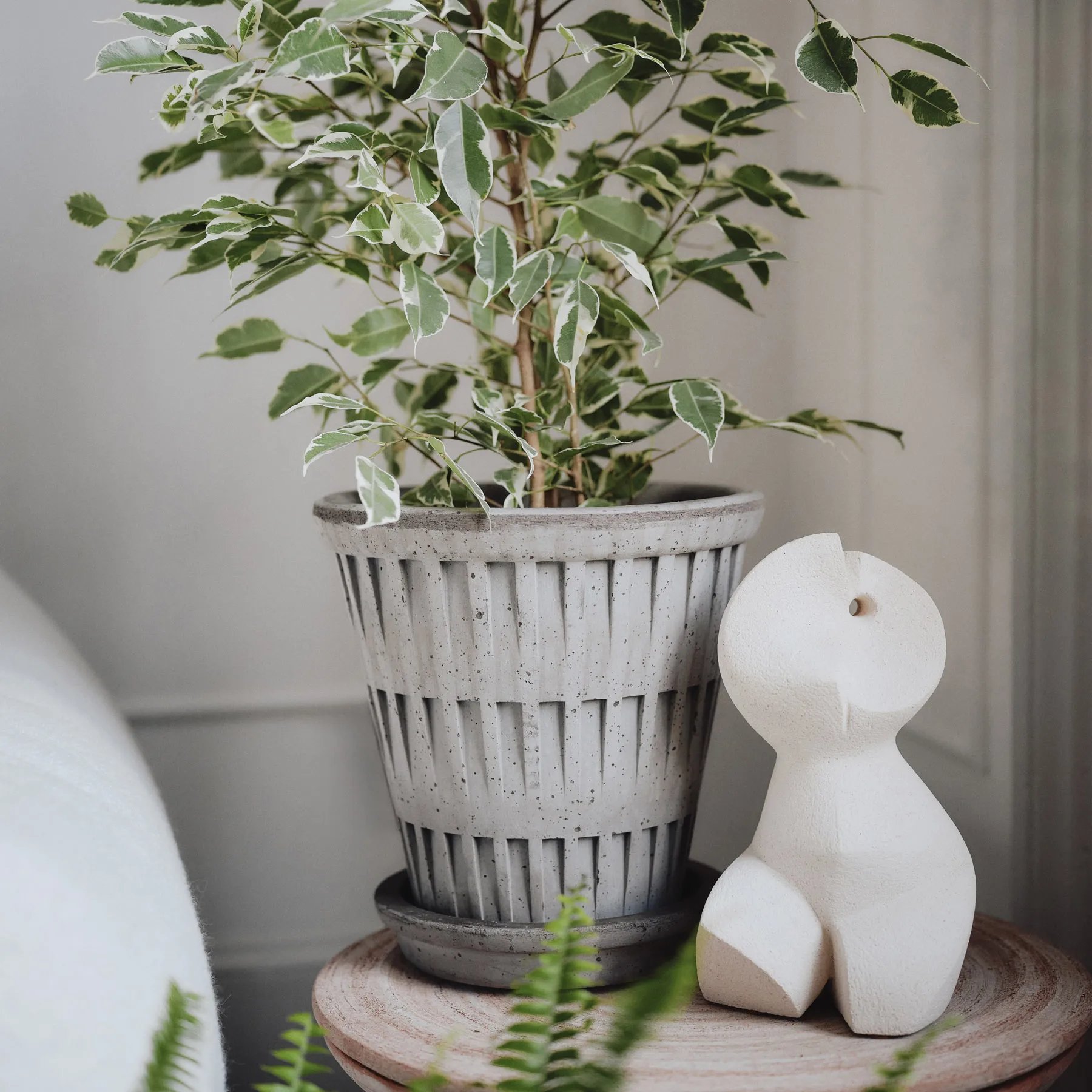 Pantheon raw bloempot, Grey, Ø16 cm Bergs Potter