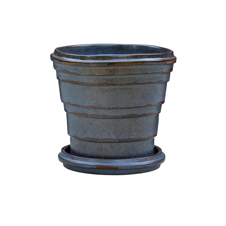 Planet Vintage Metallic pot Ø16 cm - Blue brown - Bergs Potter