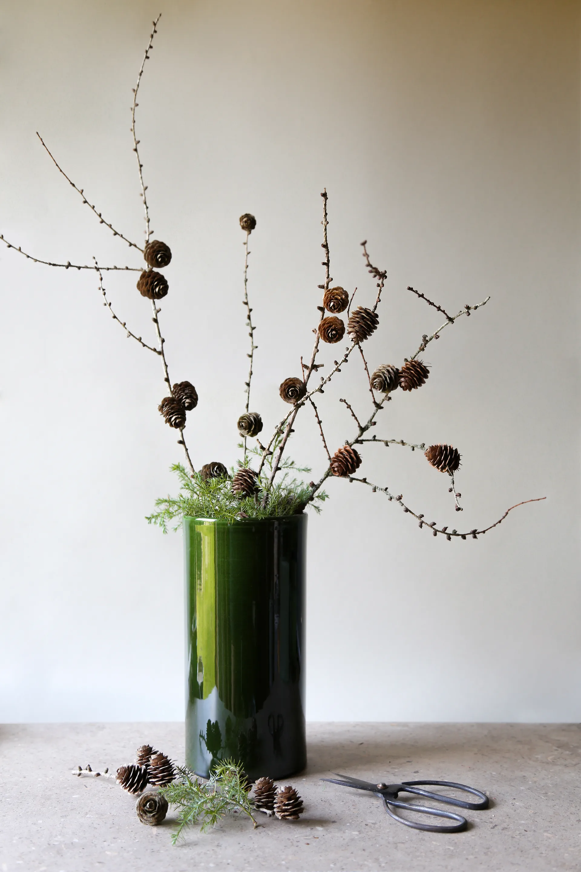 Romeo vaas geglazuurd Ø12 cm, Green Bergs Potter