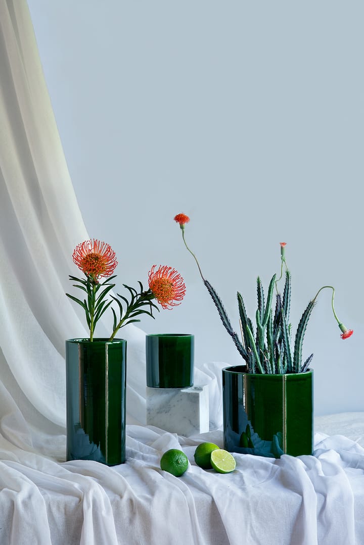 Romeo vaas geglazuurd Ø12 cm, Green Bergs Potter