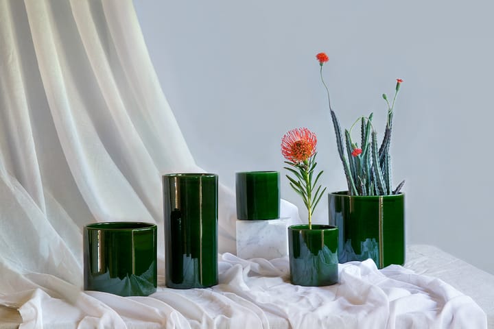 Romeo vaas geglazuurd Ø12 cm, Green Bergs Potter
