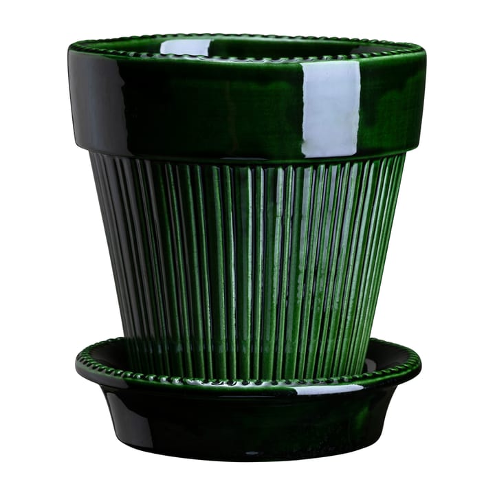 Simona bloempot geglazuurd Ø12 cm - Green - Bergs Potter