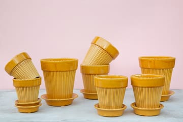 Simona bloempot geglazuurd Ø12 cm - Yellow - Bergs Potter