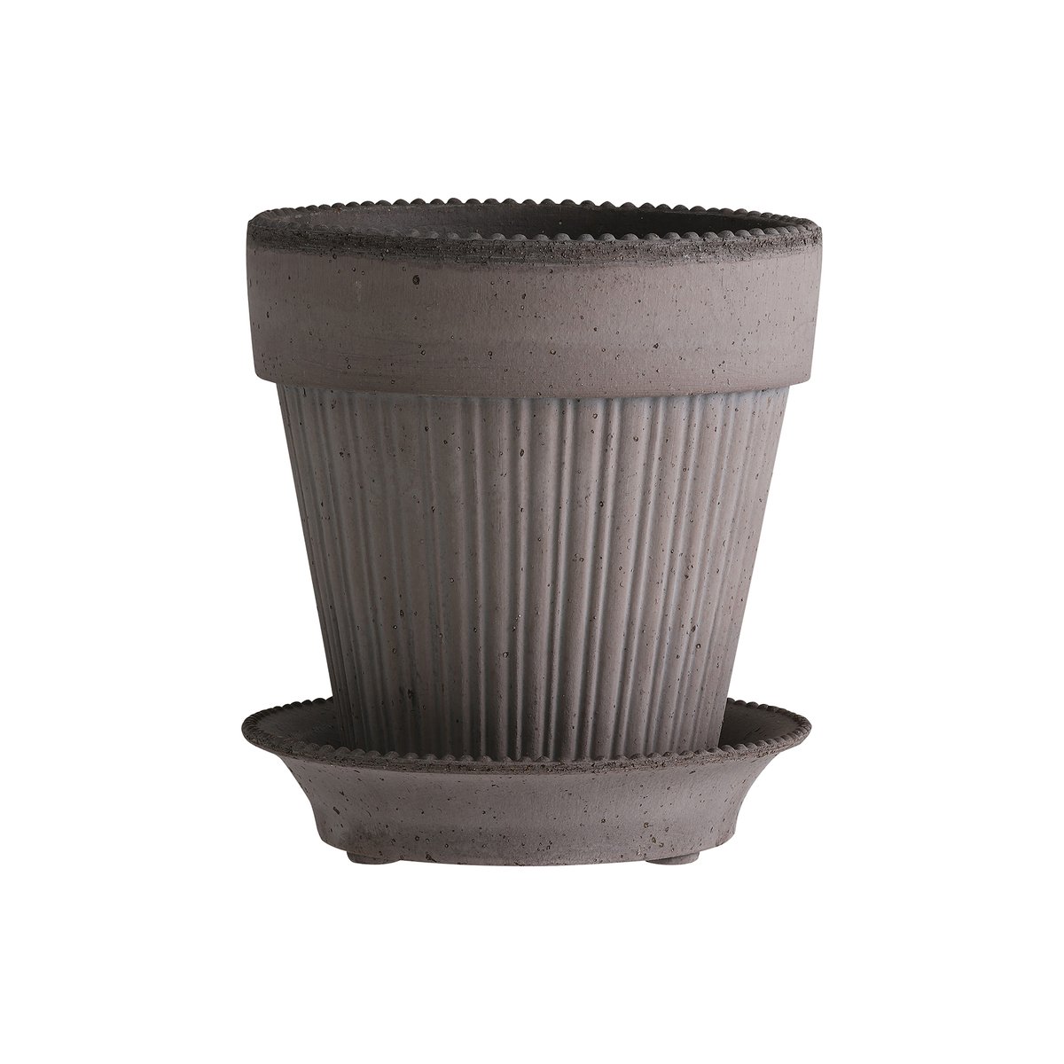 Bergs Potter Simona pot o12 cm Grijs | Scandinavisch Interieur | Bloempotten | Grijs