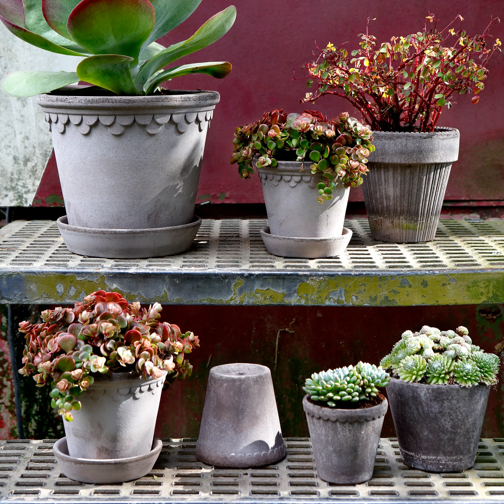 Simona pot 14 cm, Grijs Bergs Potter