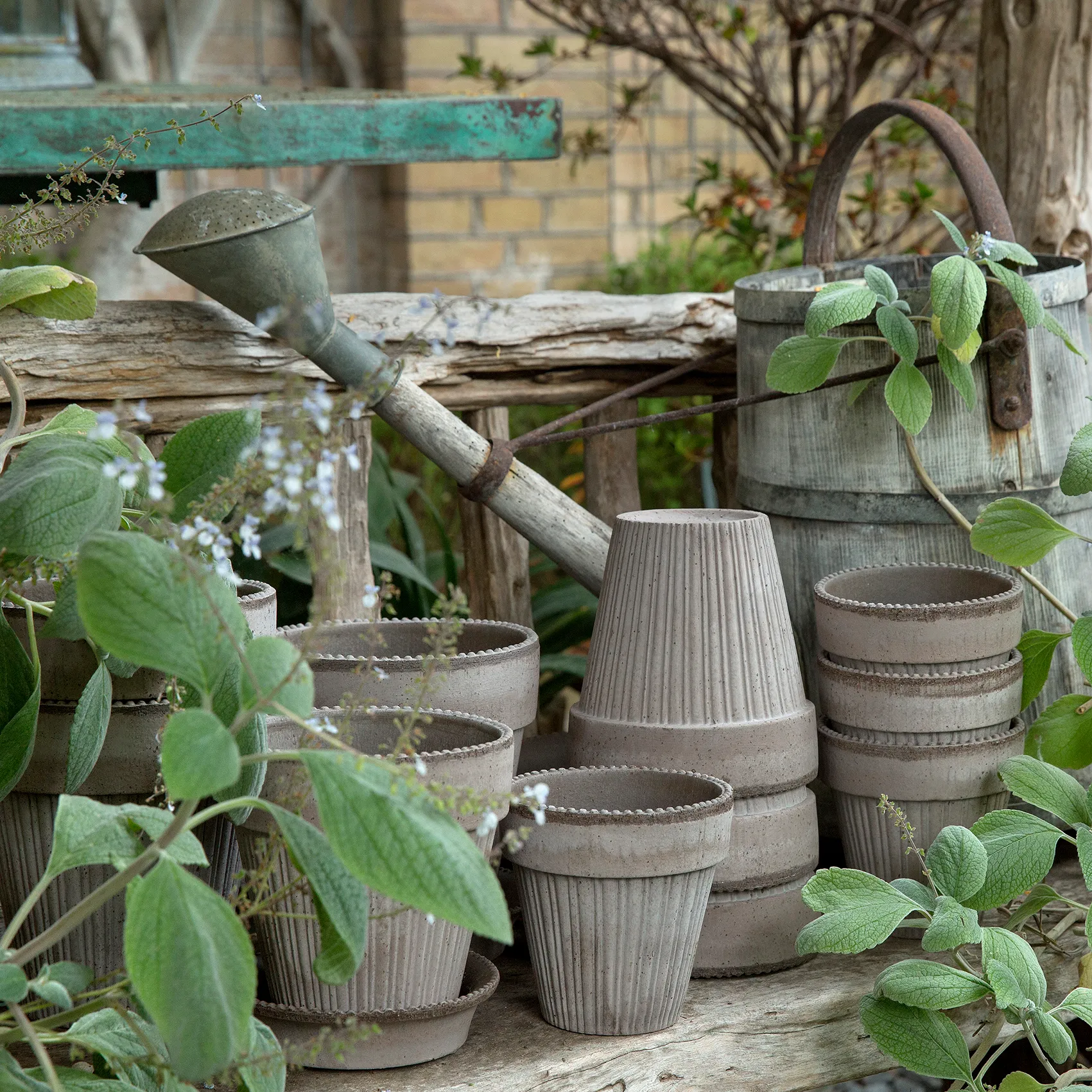 Simona pot Ø18 cm, Grijs Bergs Potter