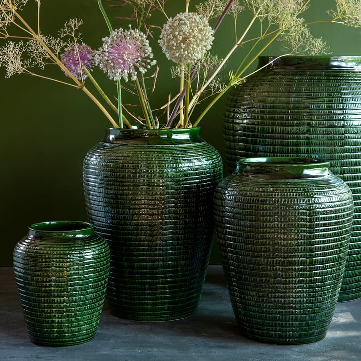 Willow vaas geglazuurd 30 cm - Green emerald - Bergs Potter