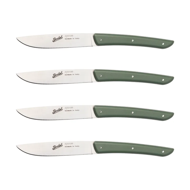 Color vleesmes 4-pack 11 cm - Olive Green - Berkel