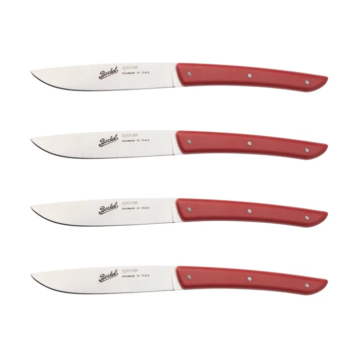 Color vleesmes 4-pack 11 cm - Red - Berkel