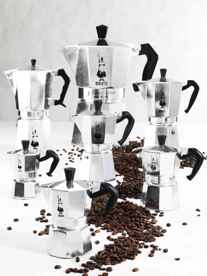 Moka koffiekoker 3 kopjes, Zilver Bialetti