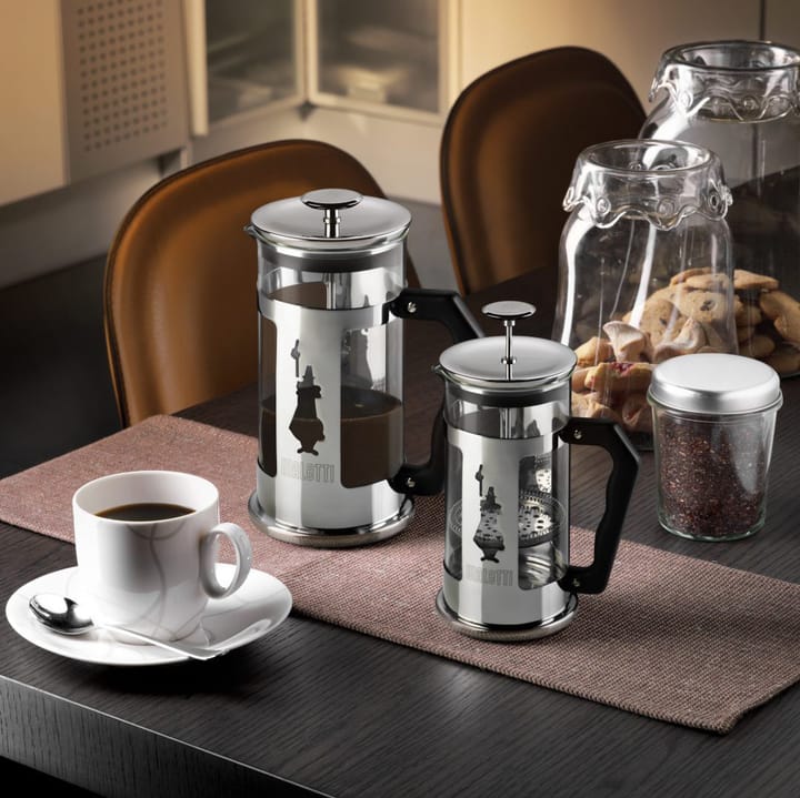 Preziosa cafetière 3 kopjes, Zilver-zwart Bialetti