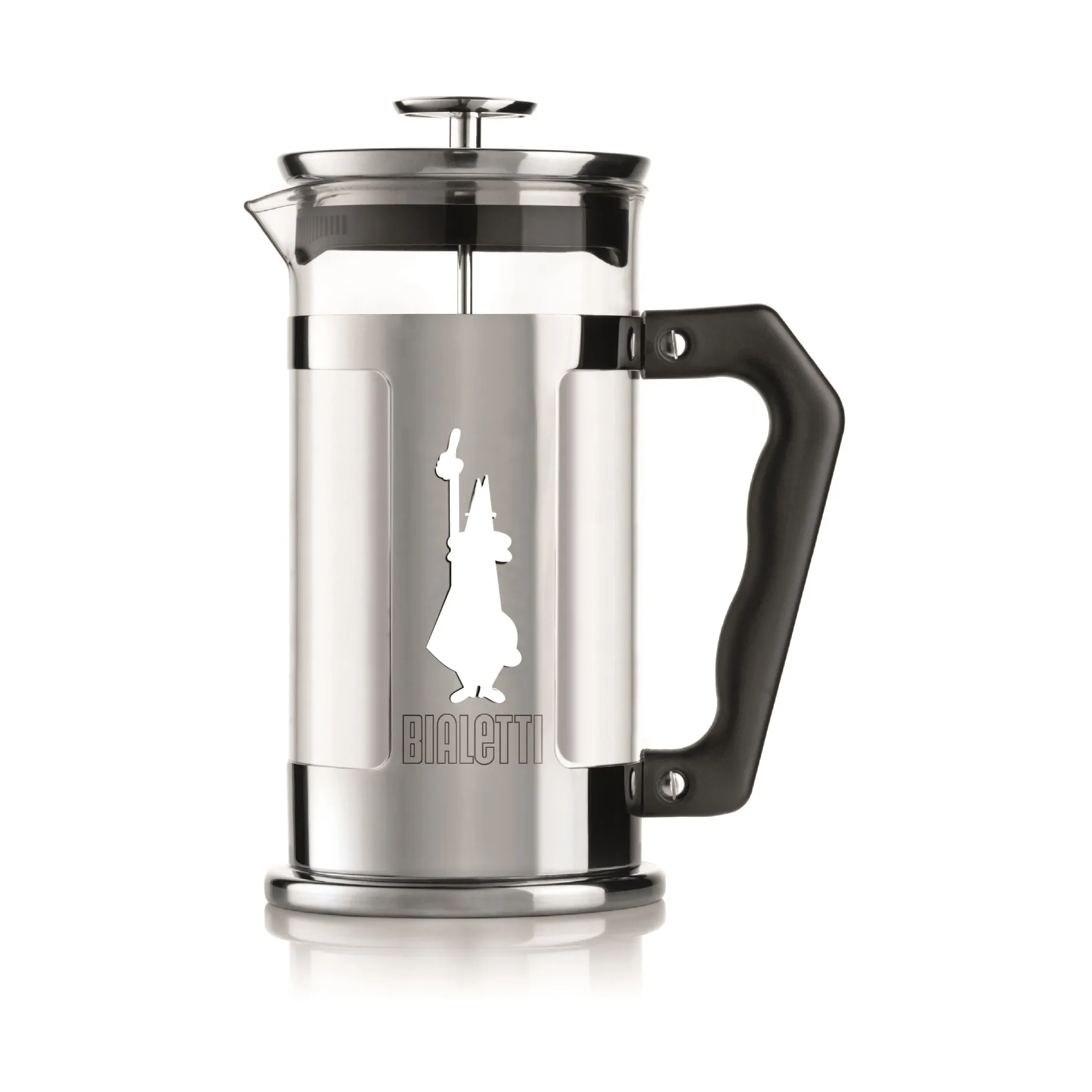 Preziosa cafetière 8 kopjes, Zilver-zwart Bialetti