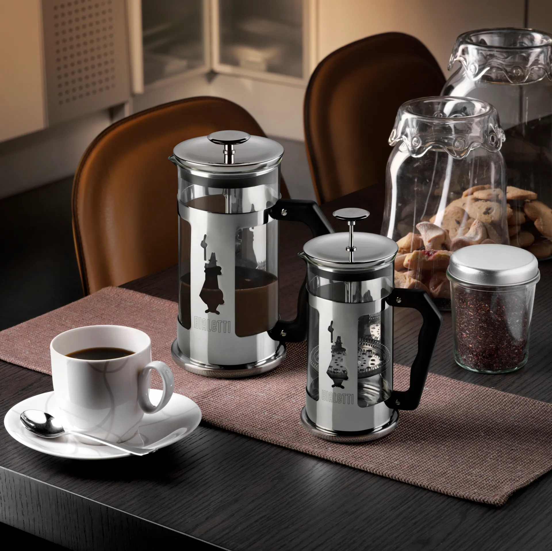 Preziosa cafetière 8 kopjes, Zilver-zwart Bialetti