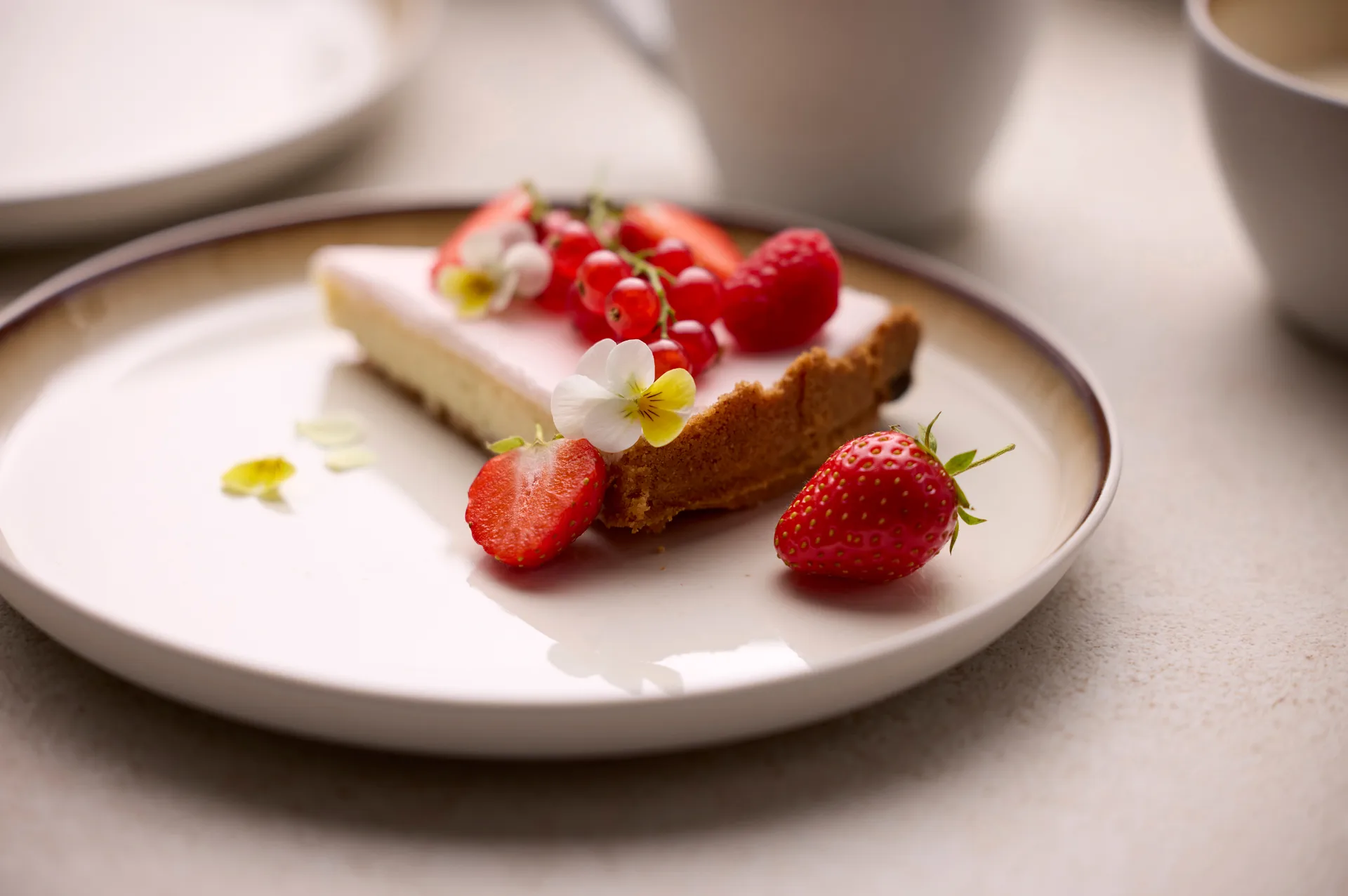 Bitz bord gastro Ø 21 cm, Wit-crèmewit Bitz