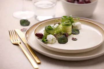 Bitz bord gastro Ø 21 cm - Wit-crèmewit - Bitz