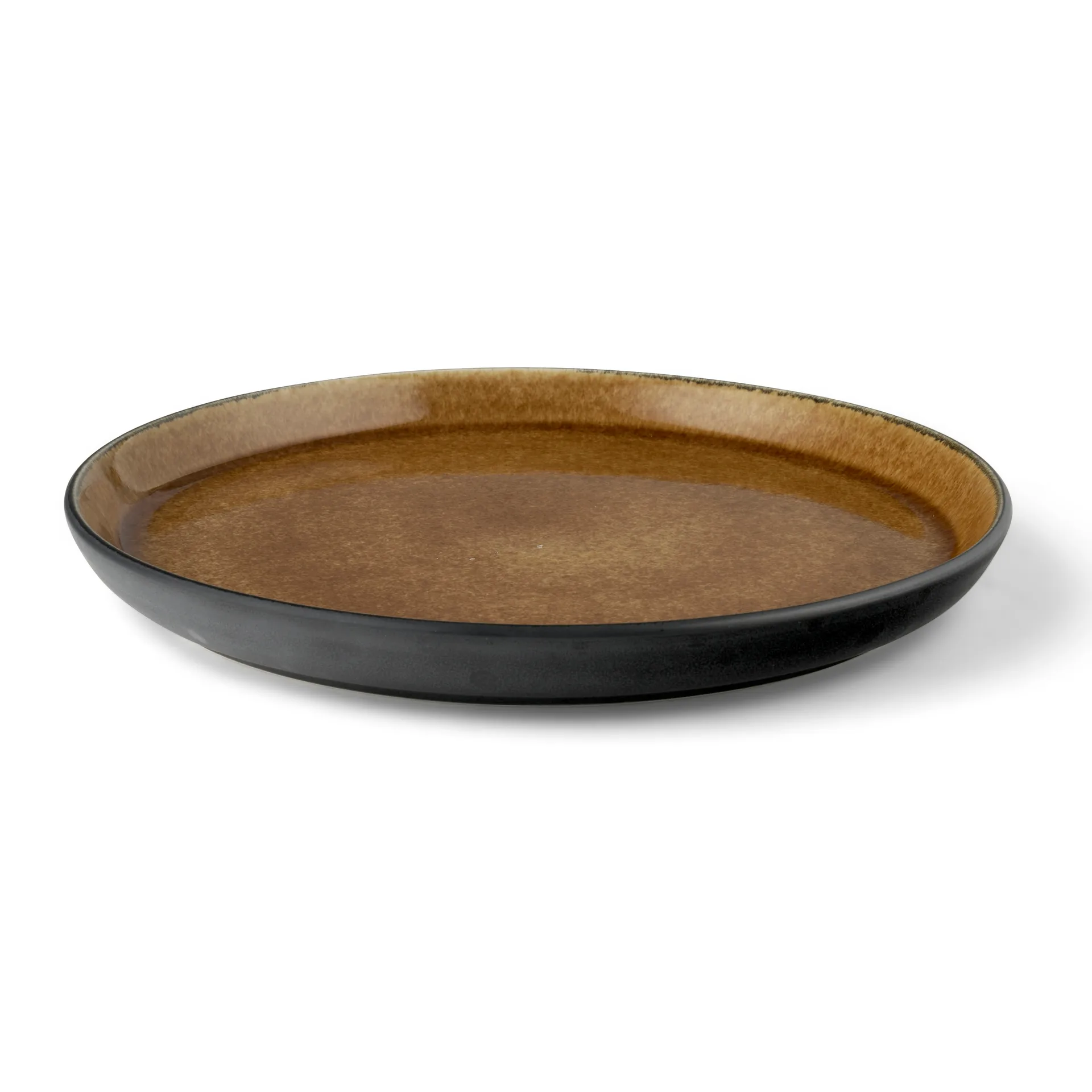 Bitz bord gastro Ø 21 cm, Zwart-amber Bitz