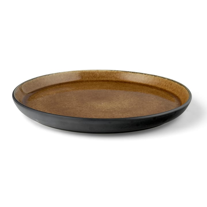 Bitz bord gastro Ø 21 cm - Zwart-amber - Bitz