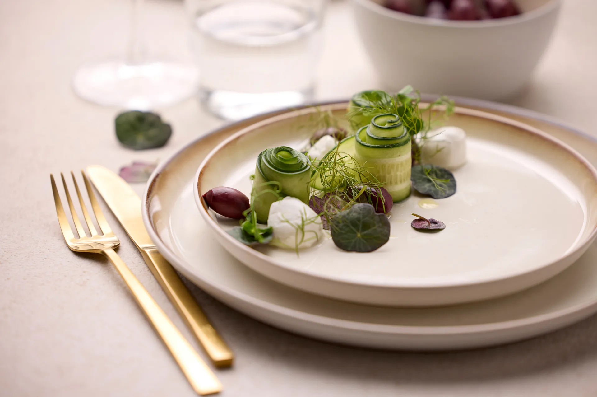 Bitz bord gastro Ø27 cm, Wit-crèmewit Bitz