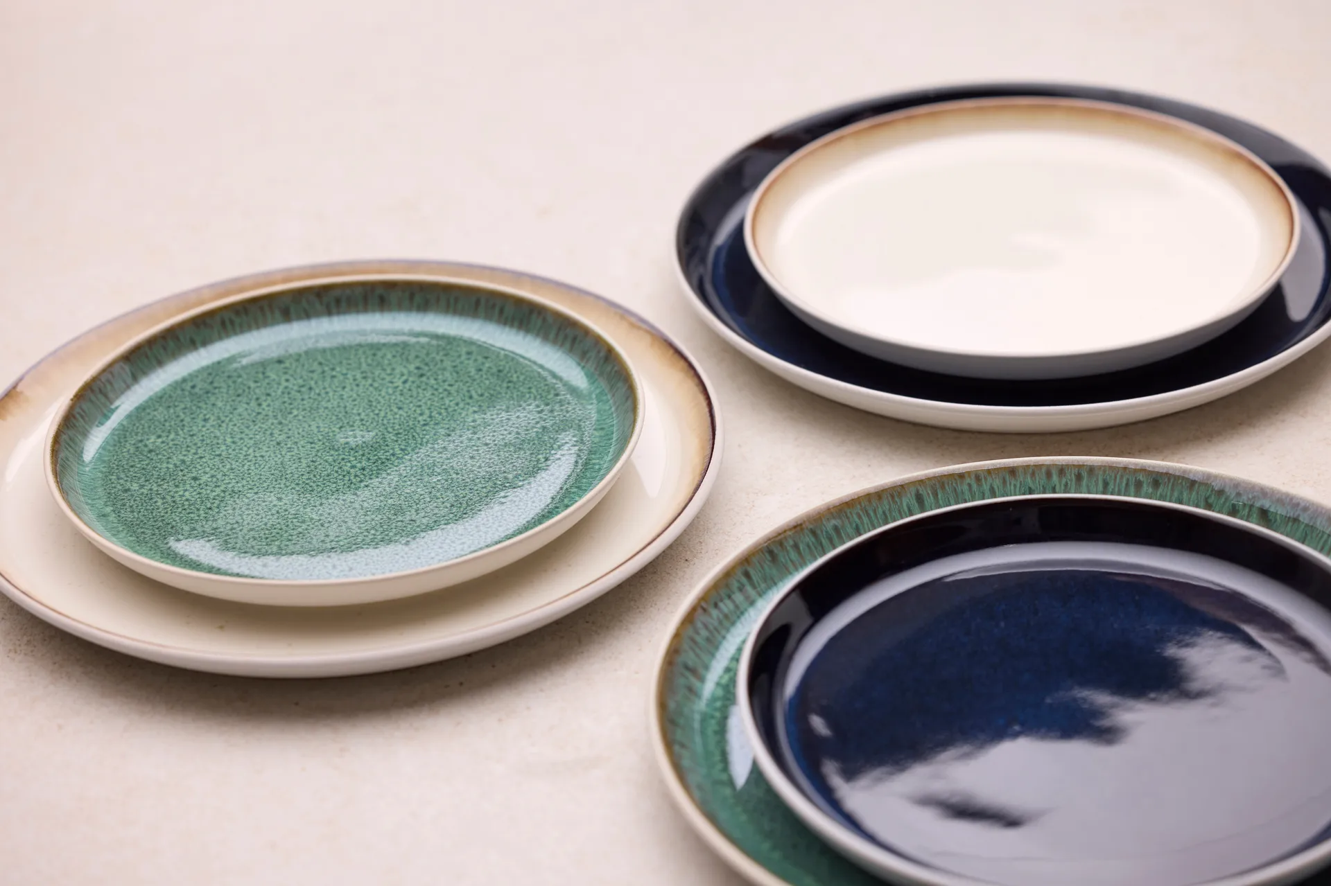 Bitz bord gastro Ø27 cm, Wit-crèmewit Bitz