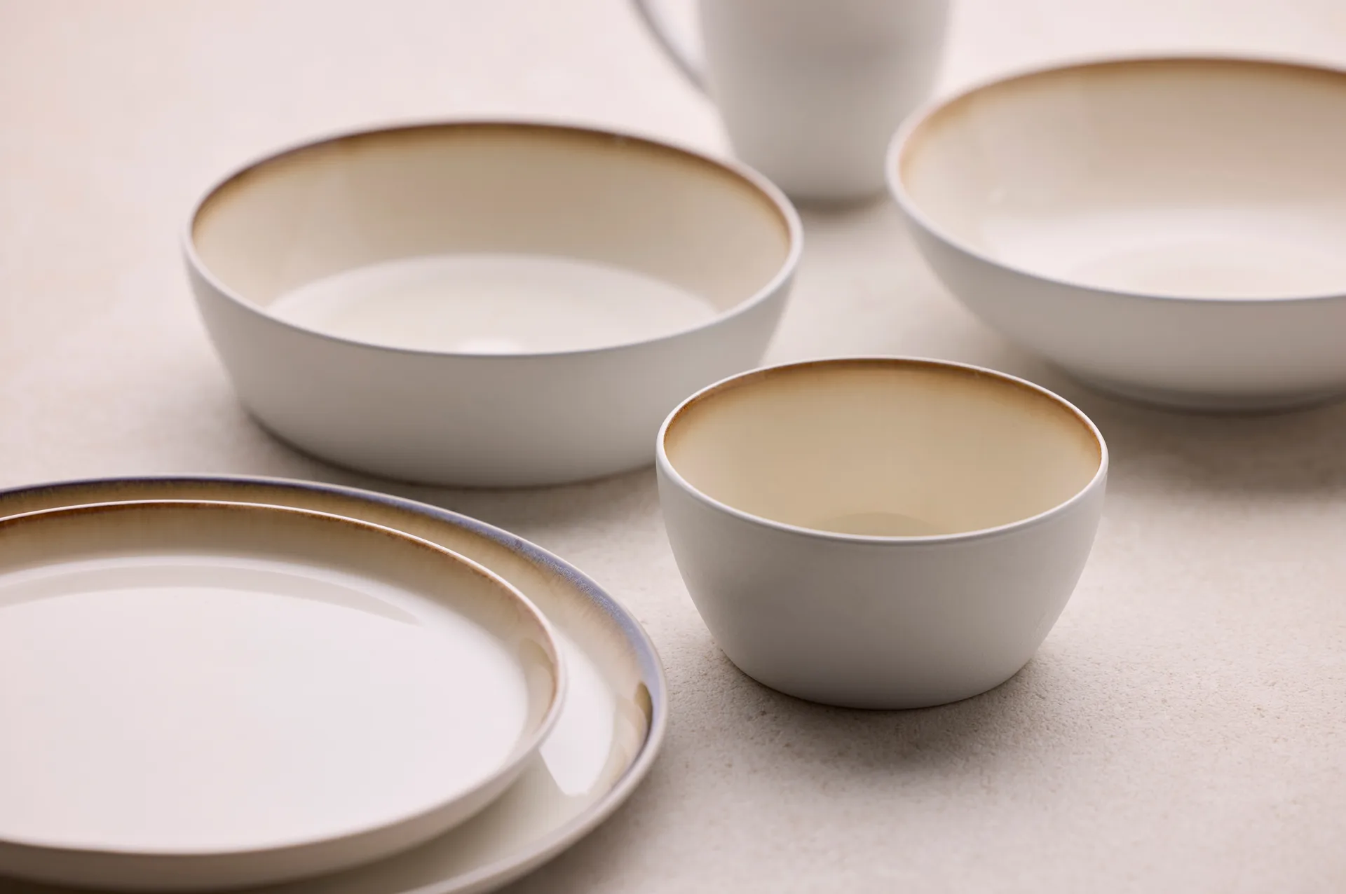 Bitz bord gastro Ø27 cm, Wit-crèmewit Bitz