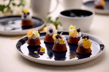 Bitz bord gastro Ø27 cm - Wit-donkerblauw - Bitz