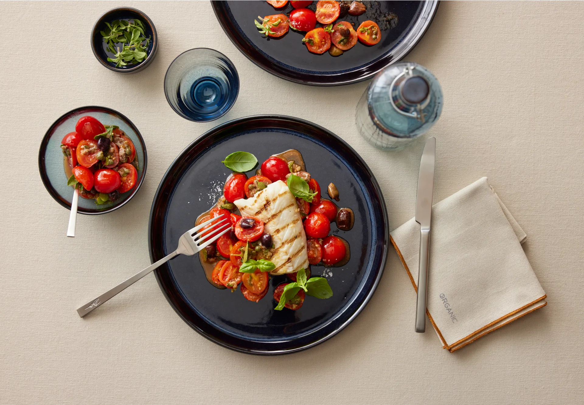 Bitz bord gastro Ø27 cm, Zwart-donkerblauw Bitz