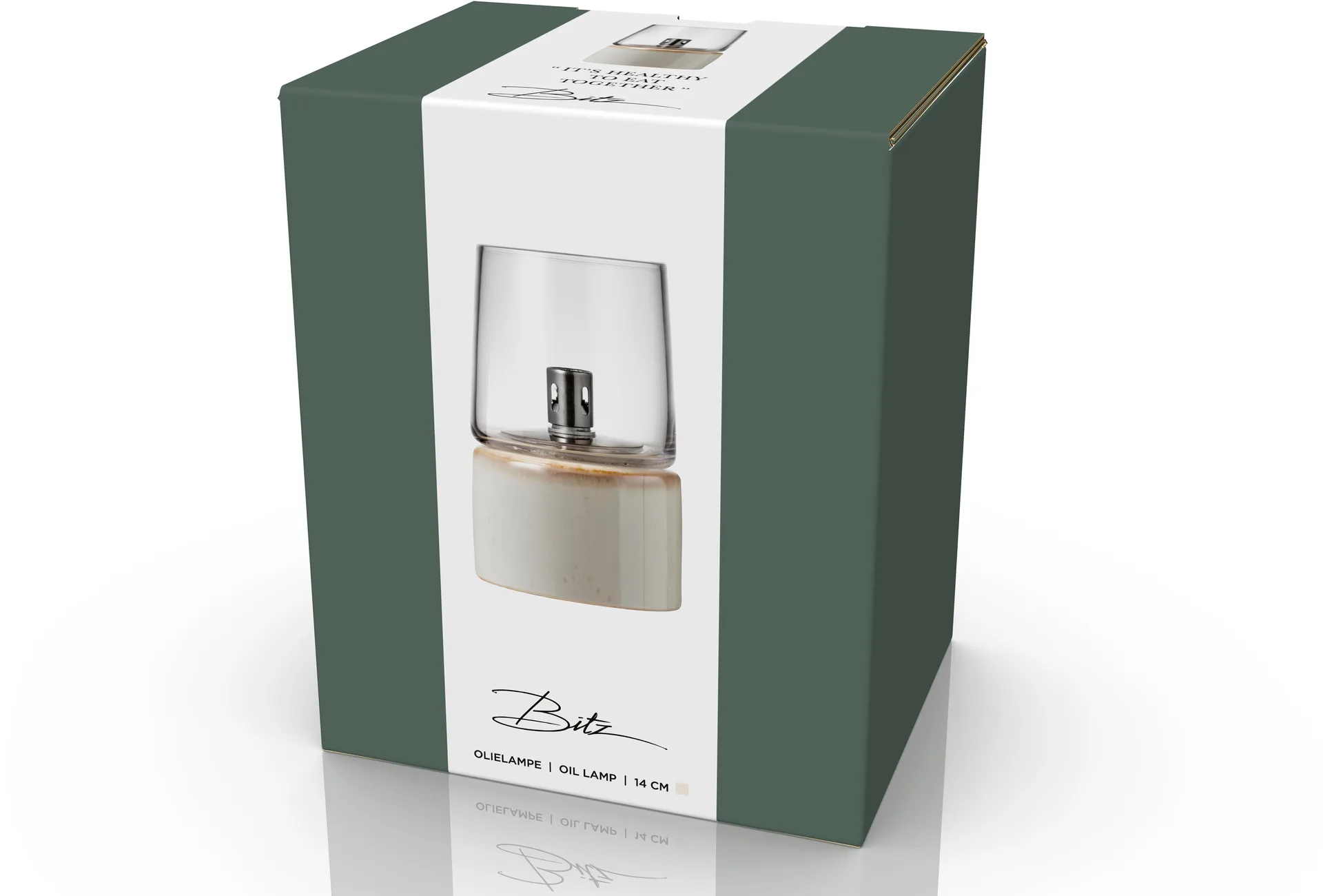 Bitz Gastro olielamp Ø8,5x14 cm, Roomwit Bitz