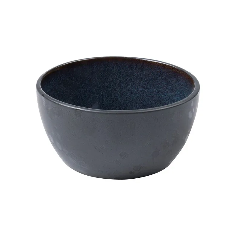 Bitz kom Ø 10 cm zwart, Zwart-donkerblauw Bitz