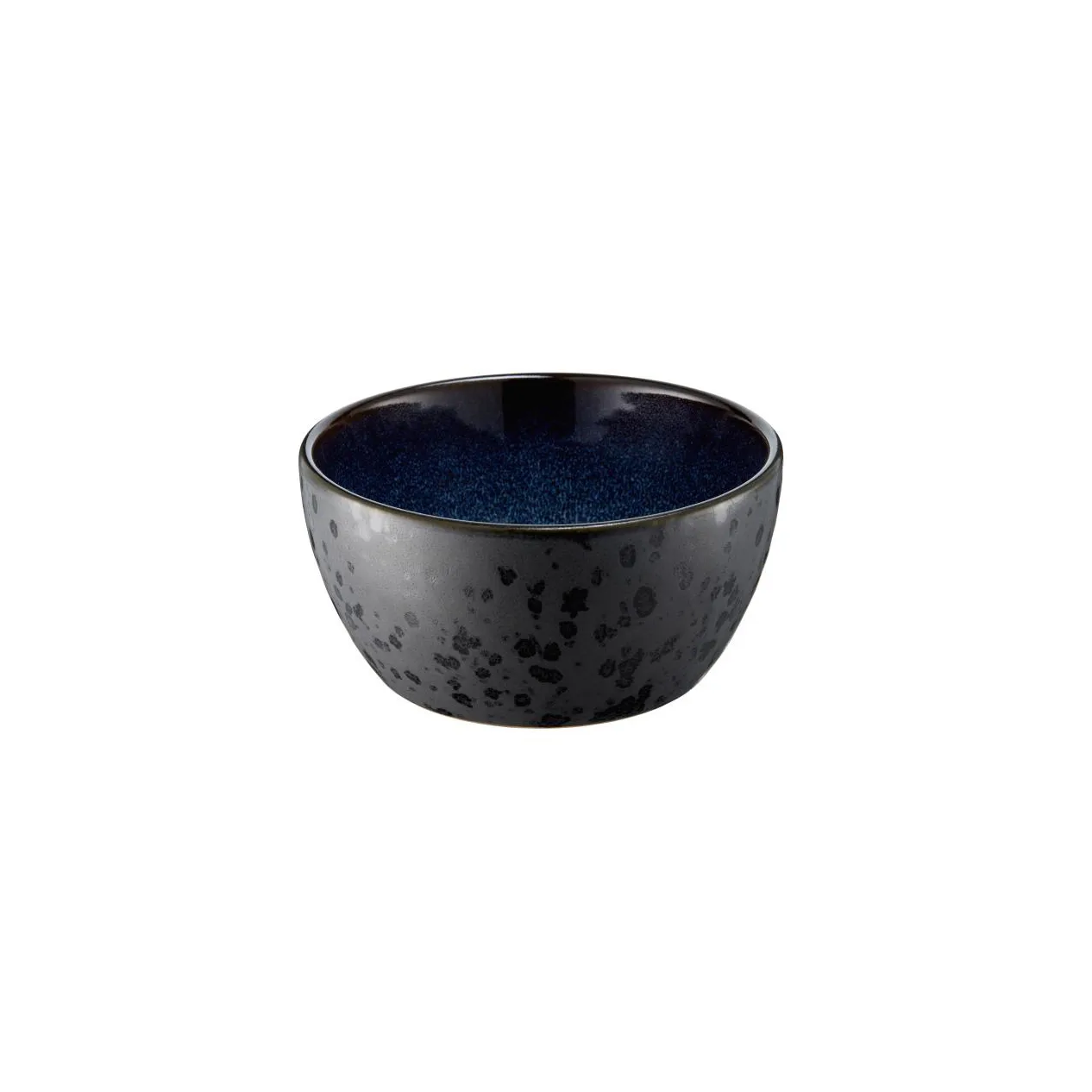 Bitz kom Ø 12 cm zwart, Zwart-donkerblauw Bitz