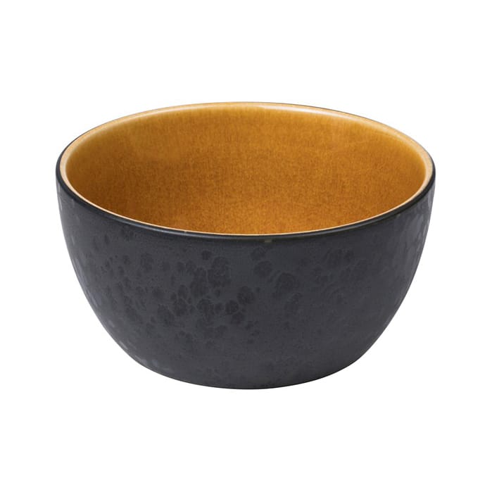 Bitz kom Ø 14 cm zwart, Zwart-amber Bitz