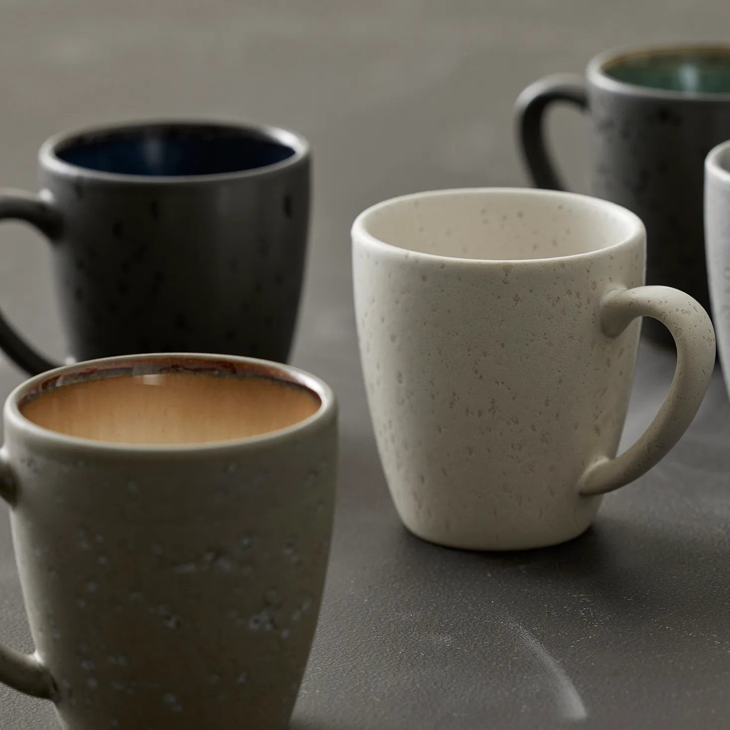 Bitz mok 19 cl zwart, Zwart-donkerblauw Bitz