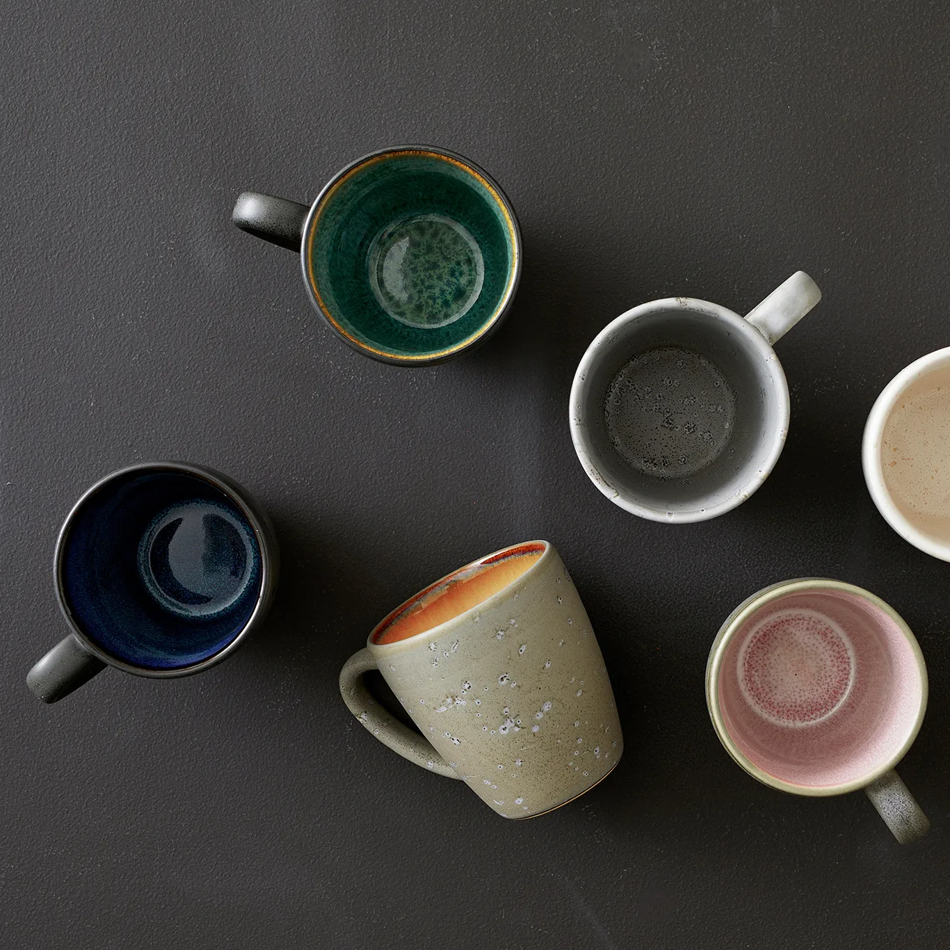 Bitz mok 19 cl zwart, Zwart-donkerblauw Bitz