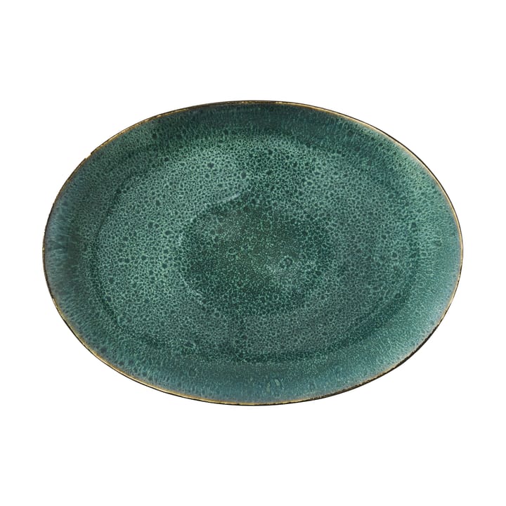 Bitz ovaal bord 45x34 cm - Zwart-groen - Bitz