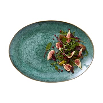 Bitz ovaal bord 45x34 cm - Zwart-groen - Bitz