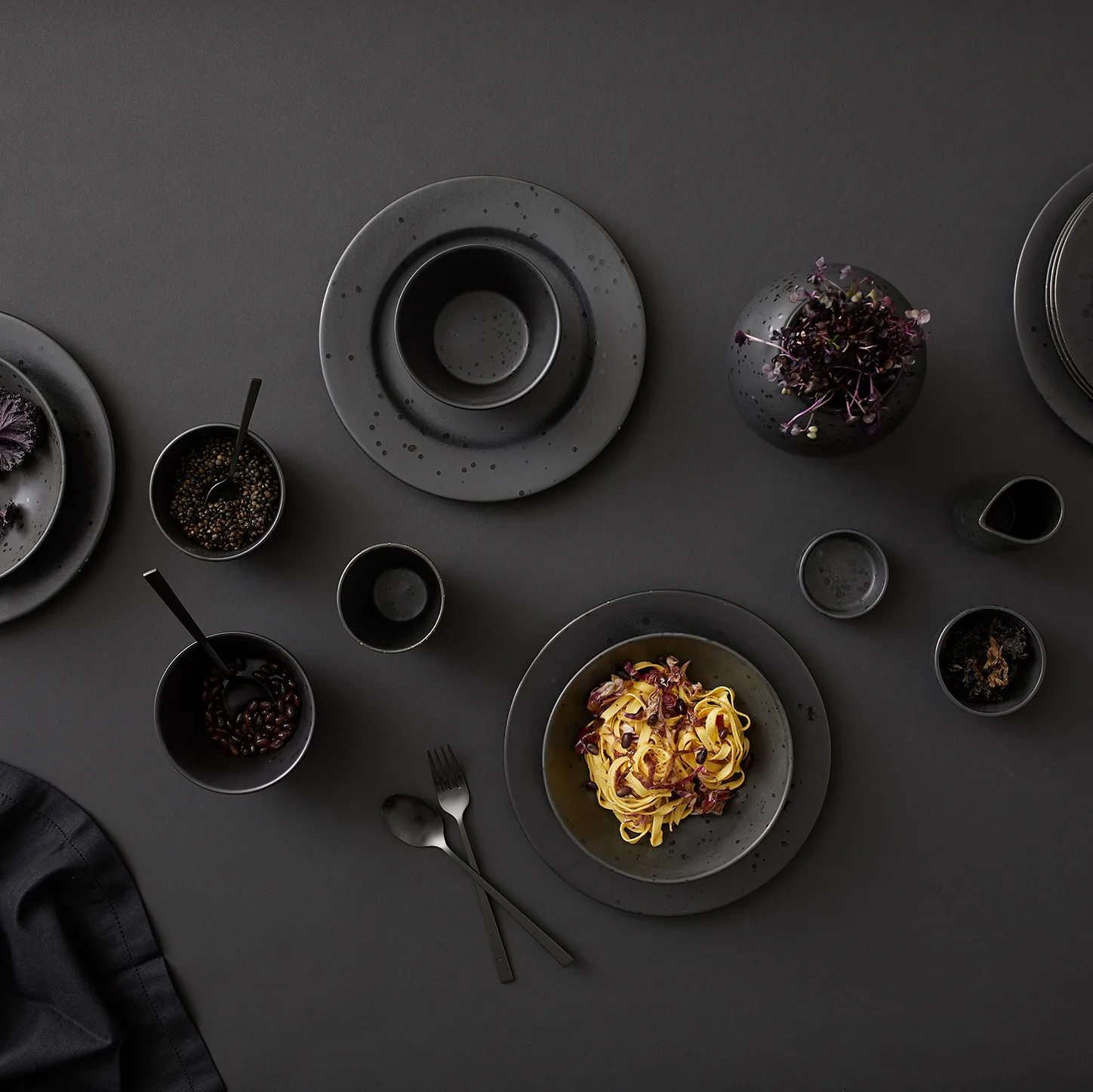 Bitz pastakom Ø20 cm mat, Zwart Bitz