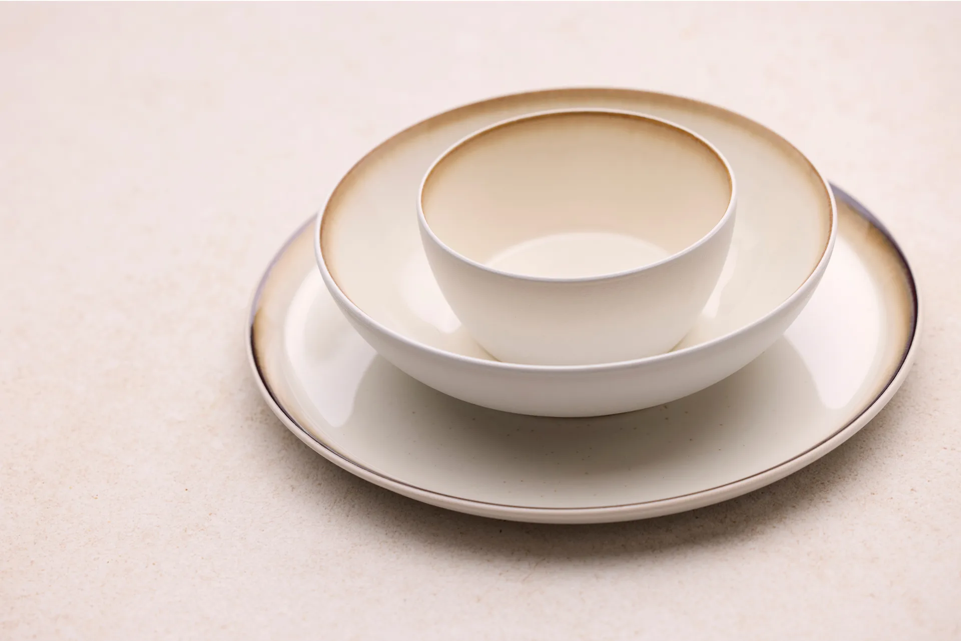 Bitz pastaschaal gastro Ø20 cm, Wit-crèmewit Bitz