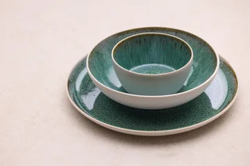 Bitz pastaschaal gastro Ø20 cm - Wit-groen - Bitz