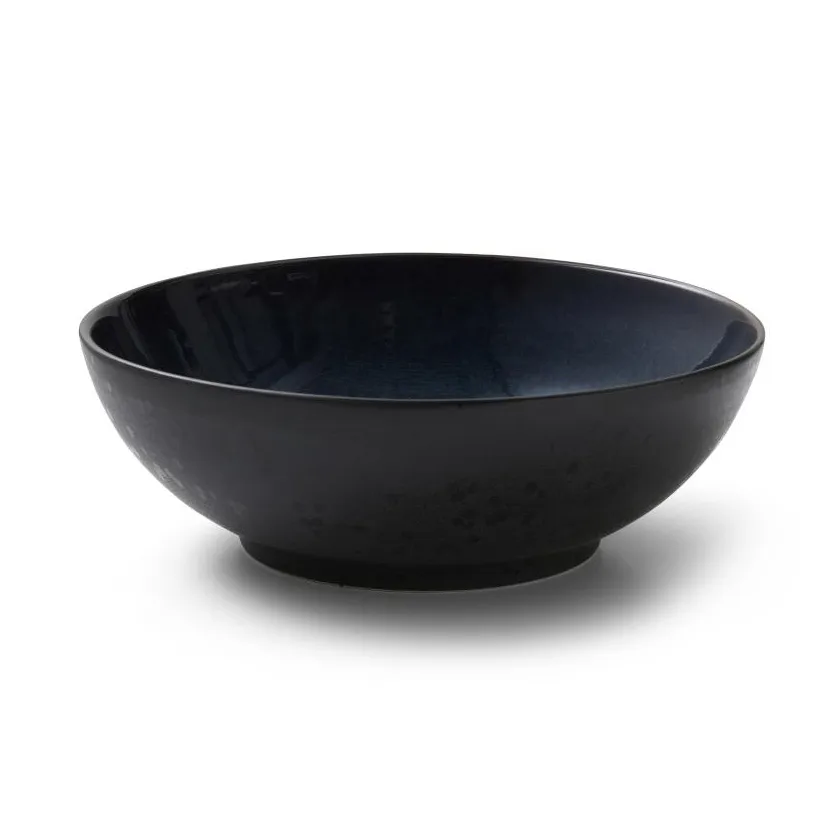 Bitz saladekom Ø30 cm, Zwart-donkerblauw Bitz