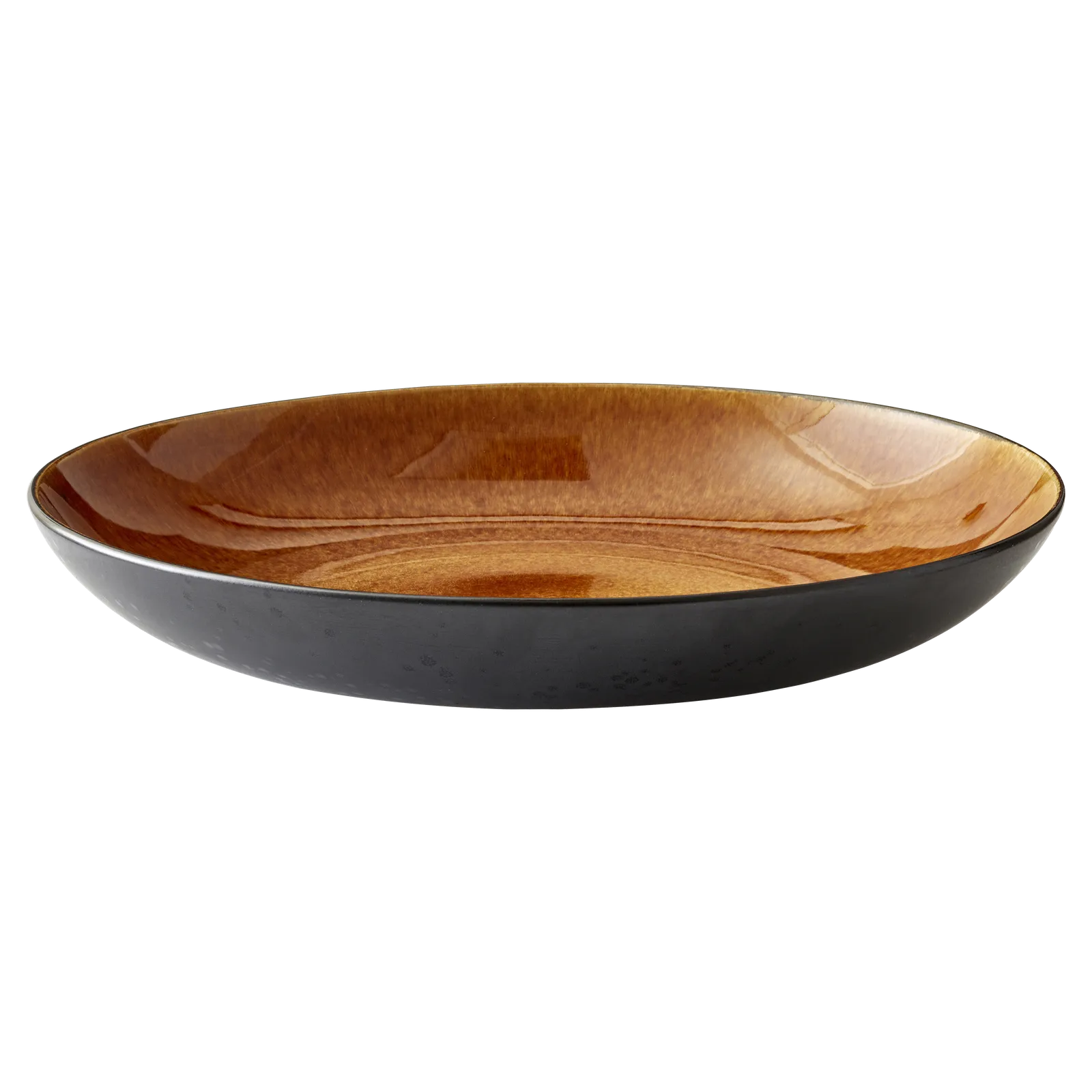 Bitz schaal Ø40 cm, Zwart-amber Bitz
