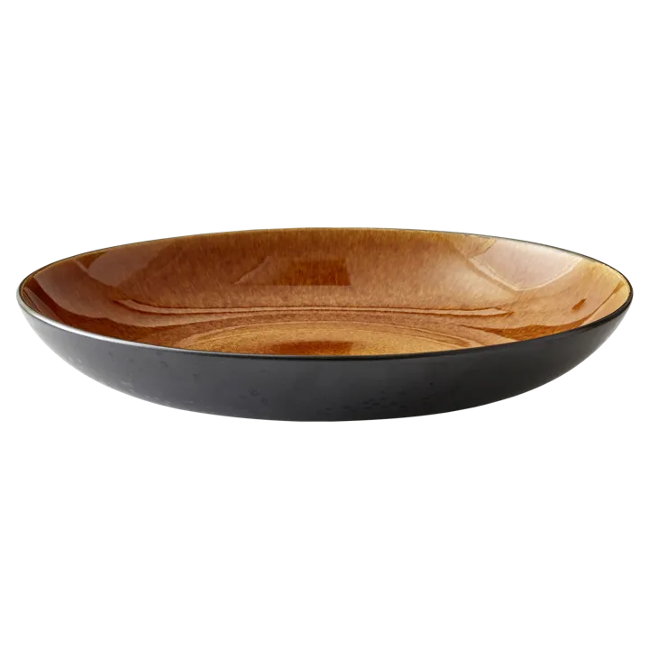Bitz schaal Ø40 cm - Zwart-amber - Bitz